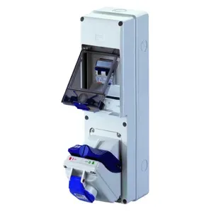 Combibloc Asd Montaj Aparent 1 Priza 2P+E 16A IP44 Gewiss GW66391