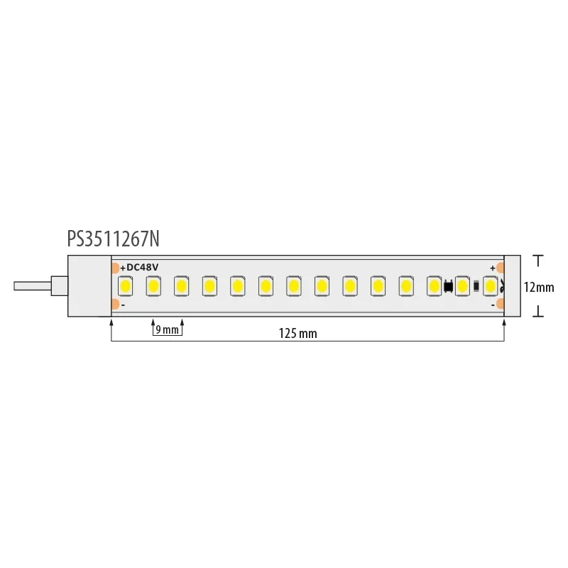 Banda LED, Profesionala, SMD3528, 48V, 7W/m, 112LED/m, 4200K, 10m, Ultralux, PS3511267N 