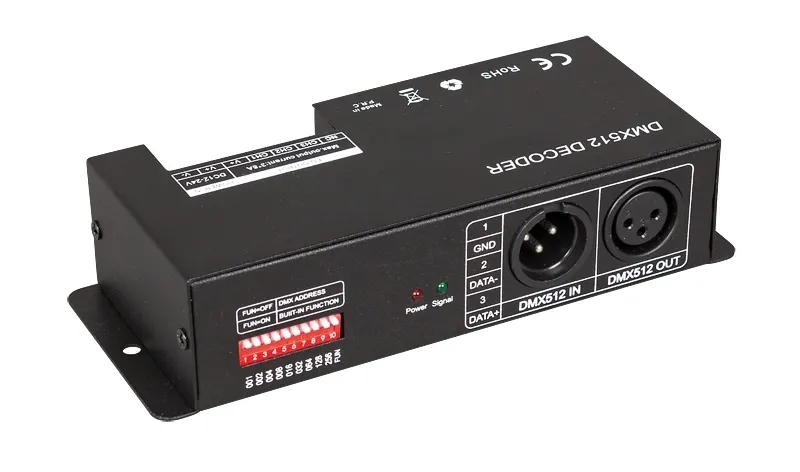 Controller, DMX Pentru, iLuminat Led RGB, 24A, 12-24V DC, 288W, Ultralux, DMXRGB24 