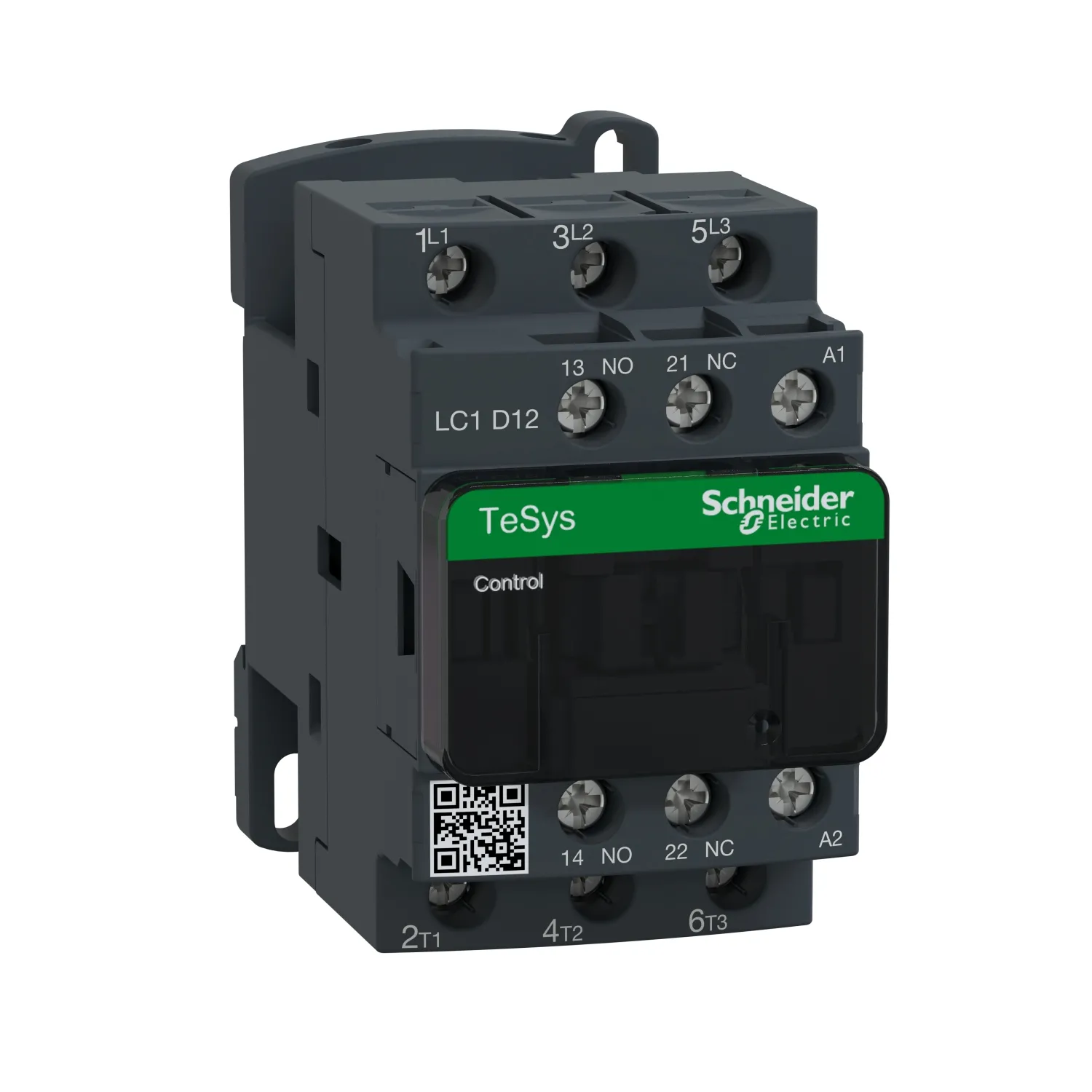 TeSys Deca contactor, 3P(3 NO) - AC-3 - = 440 V 12 A, bobina, 120 V AC, Schneider, LC1D12G7 